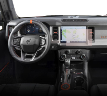 Folie Protectie Navigatie Ford Bronco Raptor 2022+ Duragon protectie Display Navigatie silicon Transparent Anti-zgarieturi Anti-amprent 