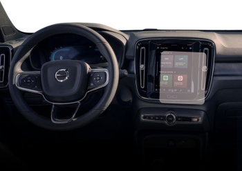 Folie Protectie Navigatie Volvo XC40 Recharge 2022+ Duragon protectie Display Navigatie si Ceasuri silicon Mat Anti-zgarieturi Anti-amp 