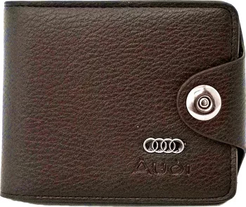 Portofel Audi barbatesc maro brun din piele MAGROT 921 