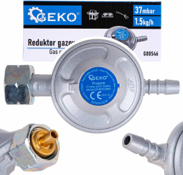 Reductor de gaz 37 mbar 1.5 kg / h Geko G80546 