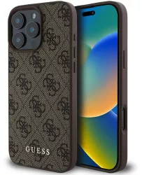 Husa pentru iPhone 16 Pro - Guess Hardcase 4G Classic GUHCP16LG4GFBR - Brown 