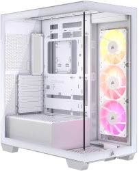 Carcasa Corsair 3500X ARGB Tempered Glass Mid-Tower reverse connection compatible alb 