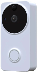 Sonerie Smart WiFi Techstar® DB02 ALB Smart Life Videointerfon Senzor Miscare Alerte Smartphone 1080P MicroSD 