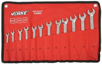 Set chei combinate cu clichet Verke V35402 12 buc 8-19mm