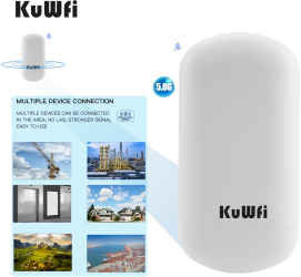 Bridge Wireless KuWFi 5.8G TSS-CPE451 Point to point 1-2 km 450 Mbps Exterior