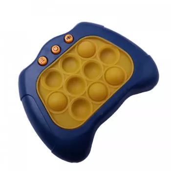 Jucarie POP IT Interactiva Pentru Copii antistres cu sunete si lumini Model Poppy Pop Plastic Albastru 