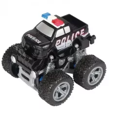 Masinuta off-road 4 x 4 monster truck Politie negru 