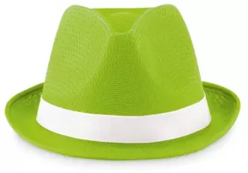 Palarie colorat din poliester panglica nu este inclusa 11 cm x 27 cm verde 