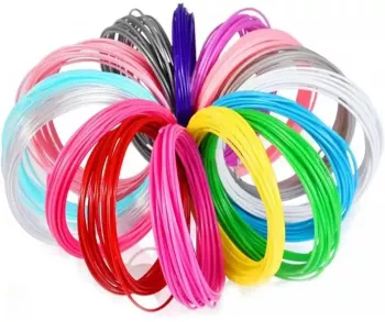 Set 10 filamente PLA a 5 metri pentru creion 3D 1.75 mm 50 m Plastic 40 Multicolor 