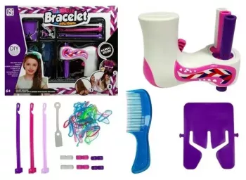 Set diy interactiv fetite joc de impletit parul codite cu accesorii 
