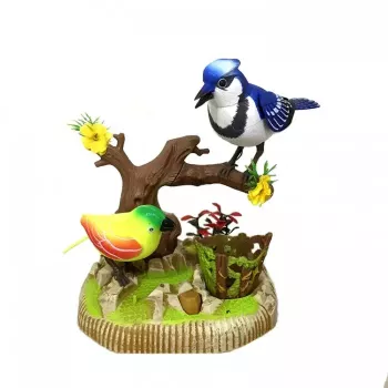 Set Figurine Pasari Multicolor Sunete Din Natura 15.5 x 12.5 x 15 cm 