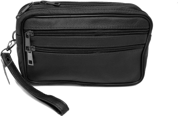 Borseta barbateasca de mana neagra din piele naturala 14 x 22 magrot 869 