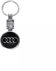 Breloc Audi 3d cu doua fete metalic Magrot 20102 