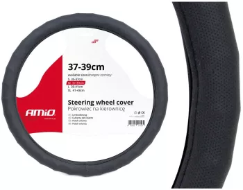 Husa volan neagra Waves SWC-14-M 37-39cm 