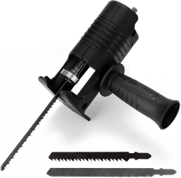 Adaptor fierastrau lance sau pendular pentru bormasina electrica multifunctional portabil cu 3 lame pentru 