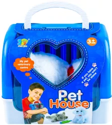 Catelus din plus cu accesorii si cusca 
