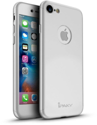 Husa Ipaky Originala iPhone 7 Full Cover 360 + folie sticla Arginitiu 