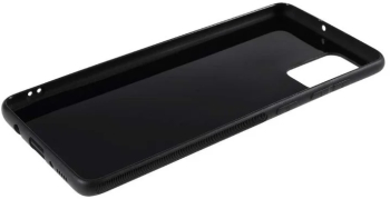 Husa pentru Samsung Galaxy A51 MyStyle Perfect Fit cu insertii de carbon negru 