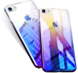 Husa telefon iPhone 6/6S Ultrasubtire Blue Cameleon Color Change 