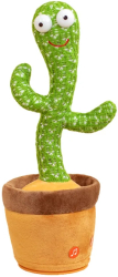 Jucarie interactiva Cactus Vorbitor si Dansator 32 cm cu baterii incluse danseaza si repeta ceea ce spune 