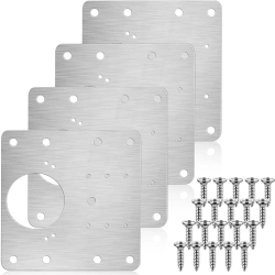 Set 4 elemente de reparare a balamalei Fabricat din otel inoxidabil cu suruburi pentru instalare 