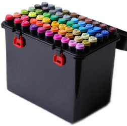 Set 60 markere multicolore cu doua varfuri eR D L 