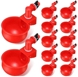 Set de 10 Adapatoare Automate pentru Pasari Mici de Curte Rate Gaste Bibilici Pui gaini si curci 