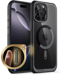 Husa pentru iPhone 16 Pro - Supcase Unicorn Beetle Slim Clear MagSafe - Black 