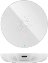 Incarcator fara fir wireless 5W 1A alb pentru dispozitive standard QI Goobay 