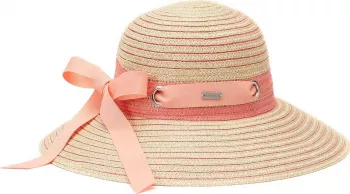 Palarie Betmar Jasmine Braided Wide Brim Roz 