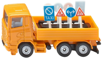 Jucarie Metalica Camion Scania Cu Semne De Circulatie Siku 1322 