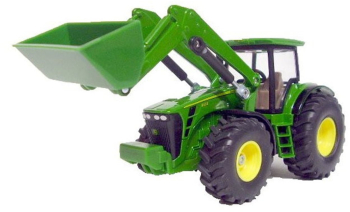 Jucarie Metalica Tractor John Deere 8430 Siku 1982 Scara 1 50 cu Incarcator Frontale Mobil 