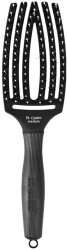 Perie cu ventilatie din par natural si tepi ionizati Olivia Garden Finger Combo Black Medium 