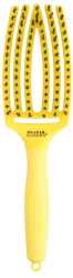Perie cu ventilatie din par natural si tepi ionizati Olivia Garden Finger Combo Sweet Lemonade 