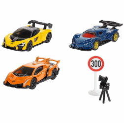 Set Jucarii Metalice Supercars Siku 6328 - Lamborghini Veneno McLaren Senna Apollo IE 