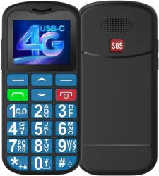 Telefon Mobil pentru Seniori cu Taste Mari 4G Meniu in Limba Romana Volum Puternic Reglabil Buton SOS One Sim Ecran LCD Generos Color 