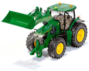 Tractor John Deere 7310R cu Incarcator Frontal si Bluetooth Siku 6792 