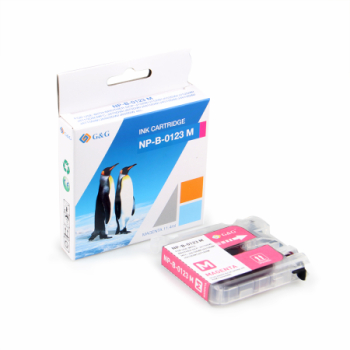 Cartus Premium G&G 0.6K Brother LC 123 Magenta LC-123M LC123M pentru DCP J132W J152W J172W J552DW J752DW J4110DW MFC J245 J470DW 