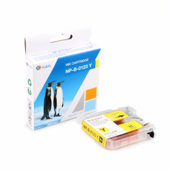 Cartus Premium G&G 0.6K Brother LC 123 Yellow LC-123Y LC123Y pentru DCP J132W J152W J172W J552DW J752DW J4110DW MFC J245 J470DW J650DW 