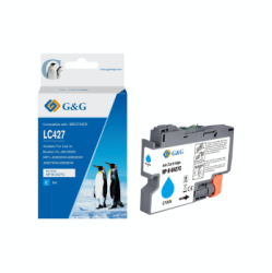 Cartus Premium G&G 1.5K Brother LC 427 Cyan LC-427C LC427C pentru HL J6010DW MFC J5955DW J6955DW J6957DW J6959DW 