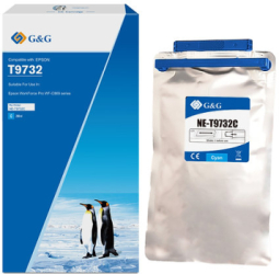 Cartus Premium G&G 22K Epson T9732 Cyan C13T973200 pentru WorkForce Pro WF C869R C869RDTWFC C869RD3TWFC 