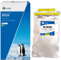 Cartus Premium G&G 22K Epson T9734 Yellow C13T973400 pentru WorkForce Pro WF C869R C869RDTWFC C869RD3TWFC 