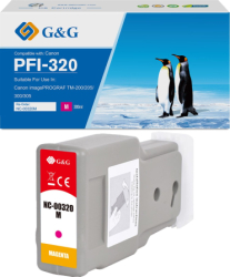 Cartus Premium G&G Canon PFI-320M Magenta 2892C001 PFI320M pentru imagePROGRAF TM 200 205 300 305 GP 