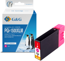 Cartus Premium G&G Canon PGI-1500XL Magenta 9194B001 PGI1500XLM pentru MAXIFY MB2050 MB2150 MB2155 MB2350 MB2750 MB2755 