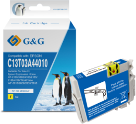 Cartus Premium G&G Epson 603XL Yellow C13T03A44010 pentru WorkForce WF 2810DWF 2830DWF 2835DWF 2850DWF Expression Home XP 2100 2105 3100 