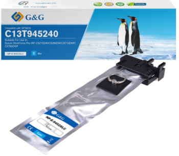 Cartus Premium G&G XL Epson T9452 Cyan C13T945240 pentru WorkForce Pro WF C5210DW C5290DW C5710DWF C5790DWF 