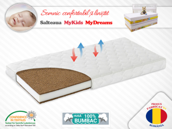 Saltea Fibra Cocos MyKids MyDreams II 110x65x10 cm 