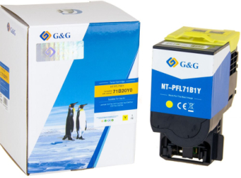 Toner Premium G&G 2.3K Lexmark 71B20Y0 Yellow Return Program pentru CS317dn CS417dn CS517de CX317dn CX417de CX517de 