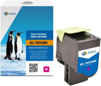 Toner Premium G&G 5K Lexmark 78C2XM0 Magenta Return Program pentru CS421dn CS521dn CS622de CX421adn CX522ade CX622ade CX625ade CX625adhe 