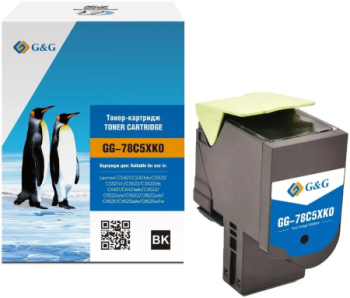 Toner Premium G&G 8.5K Lexmark 78C2XK0 Black Return Program pentru CS421dn CS521dn CS622de CX421adn CX522ade CX622ade CX625ade CX625adhe